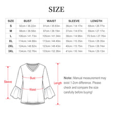 Cargar imagen en el visor de la galería, Blusa V-Neck con Volantes Personalizable | Top Mujer Manga 3/4
