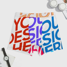 Cargar imagen en el visor de la galería, Calzoncillos bóxer para hombre SDS025 estampados en puro algodón con cinturilla elástica ancha personalizado con patrón foto texto
