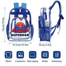 Cargar imagen en el visor de la galería, Mochila Transparente PVC con Bolsillo de Red Personalizable
