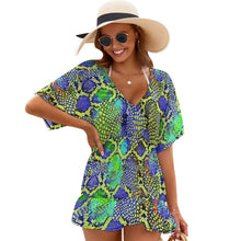 Cargar imagen en el visor de la galería, Salida de Baño Personalizada Mujer | Vestido Playa Escote V | Cover-Up
