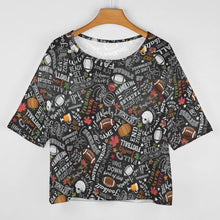 Cargar imagen en el visor de la galería, Camiseta Oversize Cuello Barco Personalizada | Manga Murciélago &amp; Hombro Caído
