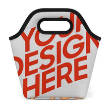 Cargar imagen en el visor de la galería, Sac à déjeuner portable personalizado con patrón foto texto (impresión de imágenes múltiples)
