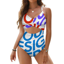 Cargar imagen en el visor de la galería, Traje de baño de una pieza para mujer SDSYY002 personalizado con patrón foto texto (impresión de imágenes múltiples)

