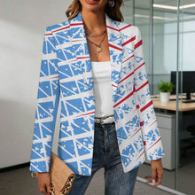 Cargar imagen en el visor de la galería, Blazer personalizable de solapa para mujer sin forro
