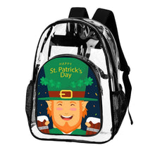 Cargar imagen en el visor de la galería, Mochila Transparente Personalizada de PVC con Bolsillo Lateral de Malla
