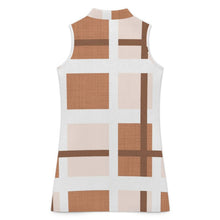 Cargar imagen en el visor de la galería, Vestido camisero sin mangas con botones y bolsillos efecto lino para mujer
