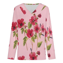Cargar imagen en el visor de la galería, V-neck Button-up Top Flowers
