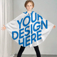 Cargar imagen en el visor de la galería, Manta con capucha para niños RTDP09 personalizado con patrón foto texto (impresión de imagen única)
