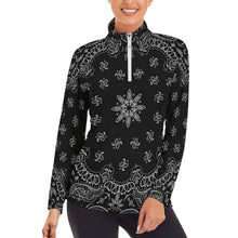 Cargar imagen en el visor de la galería, Camiseta Compresión Mujer Cremallera 1/4 | Top Lycra Running
