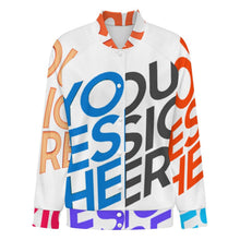 Cargar imagen en el visor de la galería, Chaqueta de béisbol universitaria para mujer SDS2507 personalizado con patrón foto texto (impresión de imágenes múltiples)
