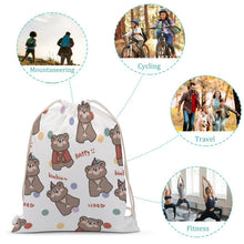 Cargar imagen en el visor de la galería, Mochila de Cuerdas de Lona Personalizada | Saco de Canvas Reforzado
