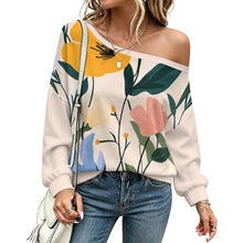 Cargar imagen en el visor de la galería, Sudadera Mujer Hombro Caído Oversize Personalizable
