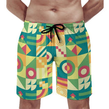 Cargar imagen en el visor de la galería, Beach Pants Green, Puzzle, Abstract Pattern
