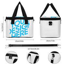 Cargar imagen en el visor de la galería, Bolsa de almuerzo / Bolsa térmica portátil personalizado con patrón foto texto

