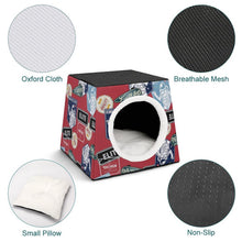 Cargar imagen en el visor de la galería, Cama Cápsula para Gatos Personalizada | Cueva Oxford Impermeable

