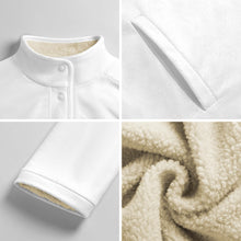 Cargar imagen en el visor de la galería, Camisas casuales de polar para mujer MWL505 con cuello alto personalizado con patrón foto texto
