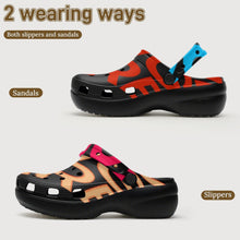 Cargar imagen en el visor de la galería, Zapatos de tacón alto perforados para mujer F52 personalizado con patrón foto texto
