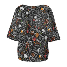 Cargar imagen en el visor de la galería, Camiseta Oversize Cuello Barco Personalizada | Manga Murciélago &amp; Hombro Caído
