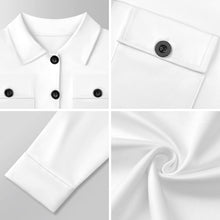 Cargar imagen en el visor de la galería, Chaqueta Corta Personalizable para Mujer con Botones
