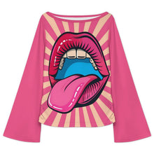 Cargar imagen en el visor de la galería, Top Personalizado con Cuello Barco y Mangas Acampanadas
