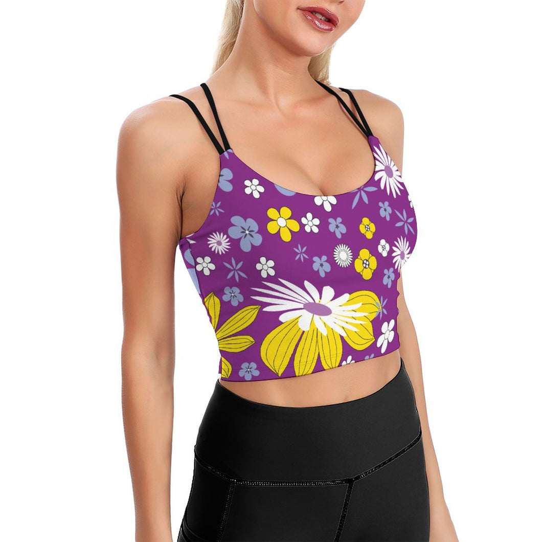Top de Yoga Mujer Personalizable | Sujetador Deportivo Crop Sin Aros