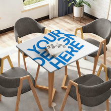 Cargar imagen en el visor de la galería, Mantel cuadrado de hule JJ05191095 personalizado con patrón foto texto (impresión de imagen única)
