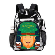 Cargar imagen en el visor de la galería, Mochila Transparente Personalizada de PVC con Bolsillo Lateral de Malla
