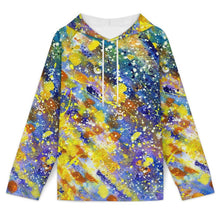 Cargar imagen en el visor de la galería, Hoodie with Raglan Sleeves Colorful Splash Ink
