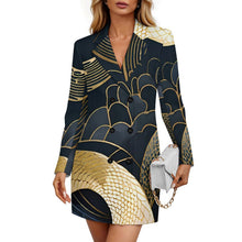 Cargar imagen en el visor de la galería, Vestido Blazer Doble Botonadura Personalizable para Mujer
