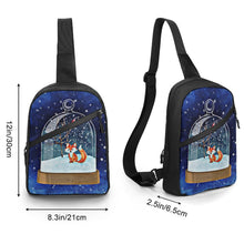 Cargar imagen en el visor de la galería, Mochila Cruzada Plegable Personalizada | Bolsa de Pecho Ligera Tela Oxford
