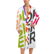 Cargar imagen en el visor de la galería, Albornoz de hombre LM003 pijama fino y cómodo personalizado con patrón foto texto (impresión de imágenes múltiples)
