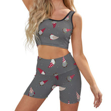 Cargar imagen en el visor de la galería, Conjunto Yoga Acanalado 2 Piezas | Top y Shorts Personalizados
