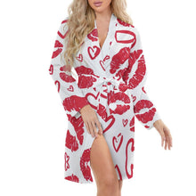Cargar imagen en el visor de la galería, Bata Kimono de Satén Personalizada | Ropa de Casa y Novias
