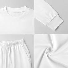 Cargar imagen en el visor de la galería, Conjunto de pijama de manga larga con cuello redondo para niños LM126 personalizado con patrón foto texto (impresión de imagen única)
