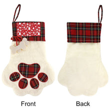 Cargar imagen en el visor de la galería, Calcetín Navideño de Felpa para Perro | Bota con Foto Personalizada
