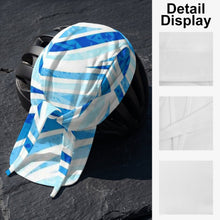 Cargar imagen en el visor de la galería, Cycling Headscarf Water ，wave ，blue Style 20cm
