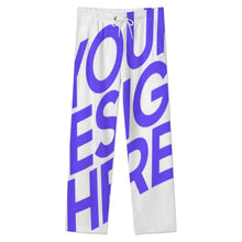 Cargar imagen en el visor de la galería, Pantalón de pijama holgado de felpa para hombre LM071 personalizado con patrón foto texto (impresión de imagen única)
