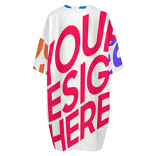 Cargar imagen en el visor de la galería, Pijama de felpa para mujer talla grande LM475 personalizado con patrón foto texto (impresión de imágenes múltiples)
