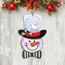 Cargar imagen en el visor de la galería, Un Saludo Navideño Genuino | Tu Letrero de Muñeco de Nieve Personalizado
