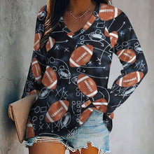 Cargar imagen en el visor de la galería, Camiseta Oversize Cuello V Personalizada | Tallas Grandes S-5XL | [Tu Marca]
