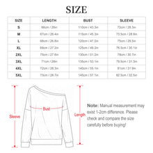 Cargar imagen en el visor de la galería, Sudadera Mujer Hombro Caído Oversize Personalizable
