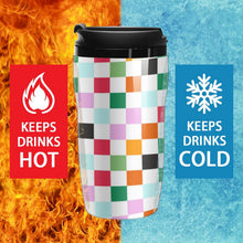 Cargar imagen en el visor de la galería, Vaso Térmico Plástico Personalizado | Taza Viaje Doble Pared con Tapa
