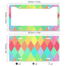 Cargar imagen en el visor de la galería, Marco de Matrícula Personalizado de Aluminio con Foto | Coche EE. UU.
