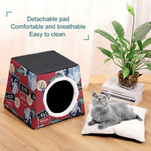 Cargar imagen en el visor de la galería, Cama Cápsula para Gatos Personalizada | Cueva Oxford Impermeable
