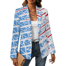 Cargar imagen en el visor de la galería, Blazer personalizable de solapa para mujer sin forro

