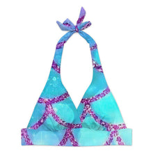 Cargar imagen en el visor de la galería, Conjunto de bikini de dos piezas con tirantes ajustables y falda con abertura personalizable
