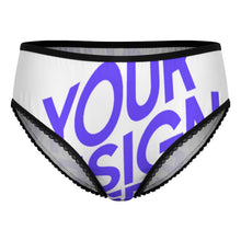 Cargar imagen en el visor de la galería, Braguitas de Encaje para Mujer LM500 personalizado con patrón foto texto (impresión de imagen única)
