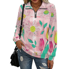 Cargar imagen en el visor de la galería, Sudadera Mujer Cremallera 1/4 Personalizable
