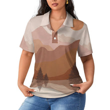 Cargar imagen en el visor de la galería, POLO Straight Top Nature View Paintings
