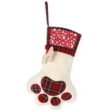 Cargar imagen en el visor de la galería, Calcetín Navideño de Felpa para Perro | Bota con Foto Personalizada
